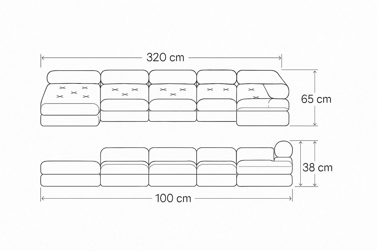Sala modular 5pz Milano