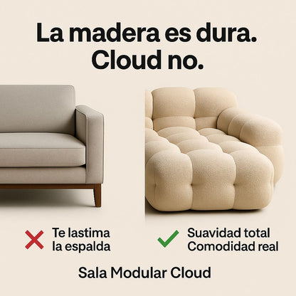 Sala modular 3pz Cloud.